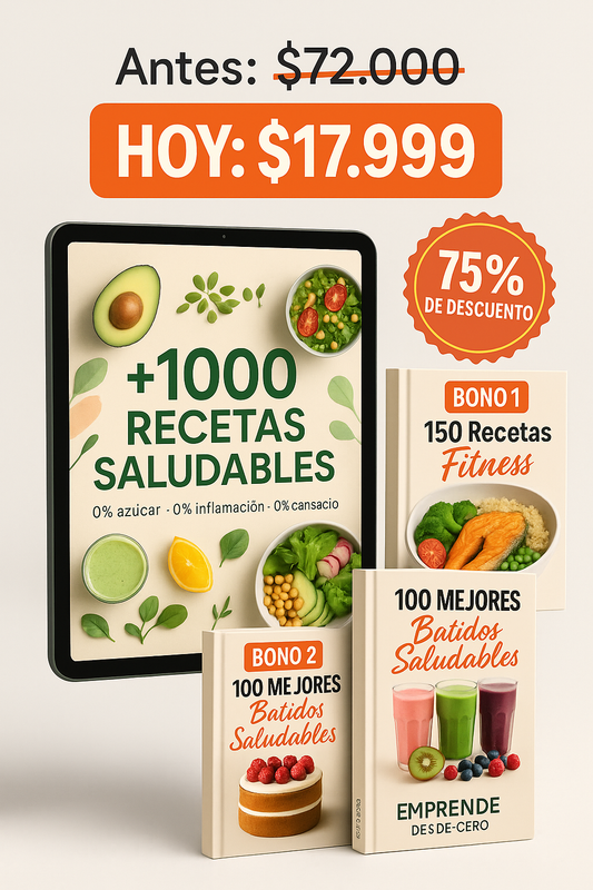 EL ARTE DE COMER BIEN +1000 Recetas SIN Azúcar SIN Glúten + 20 REGALOS